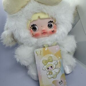 Nommi Aurora Adorable White and Cream Plush Doll